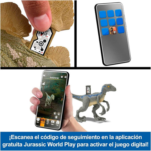 Jurassic World Wild Roar Ekrixinatosaurus Dinosaur Figure with Continuing Roar Sound & Attack Action, Posable Physical Toy & Digital Play...