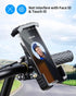 OQTIQ Dirt Bike Phone Mount, Motorcycle Handlebar Phone Mount Cell Phone Clamp, Scooter Phone Clip Compatible with iPhone 14/ iPhone 13 Pro Max, S...