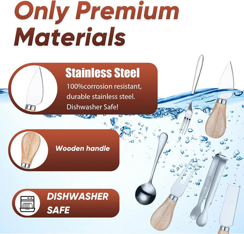 Patelai 14 Pcs Cheese Spreader Knives Set for Charcuterie Board Charcuterie Accessories Utensils Butter Knife Small Serving Spoons Tiny Tongs and ...