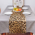 Leopard Print Table Runner-Cotton linen-Long 90 inche Cheetah Print Dresser Scarves,Animal Tablerunner for Kitchen Coffee/Dining/Sofa/End Table Be...