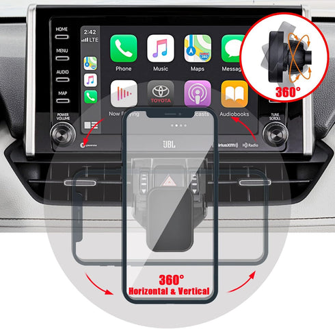 Phone Mount, Car Stand Holder, Only for (Toyota RAV4 2019 to 2024 Premium XLE, Adventure, TRD Off-Road, Limited, Hybrid XSE), Must with Adjustment...