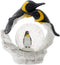 Elanze Designs Yellow Neck Penguin Family Magical Whimsical Tabletop Dresser Nightstand Figurine Miniature 45MM Sturdy Polyresin Glitter Water Sno...
