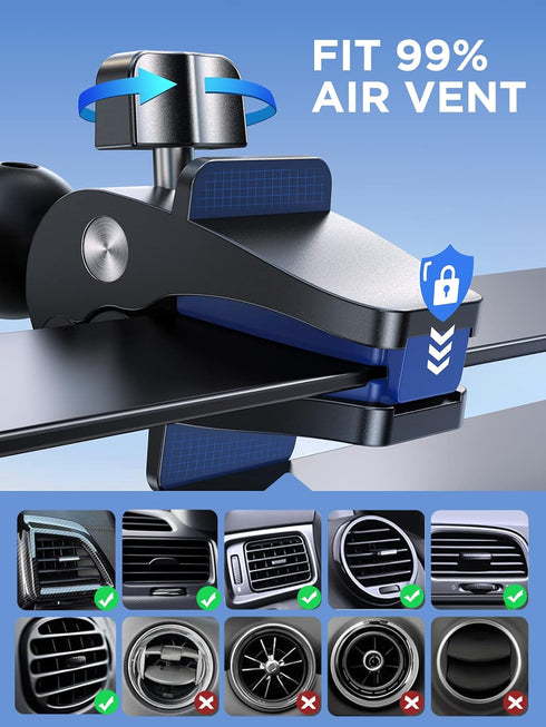 Wireless Car Charger, 15W Qi Fast Charging Auto Clamping Car Charger Phone Holder Mount, JOYROOM Cell Phone Holder Car Mount for iPhone 14 13 12 1...