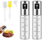 Oil Spray Bottle with Scale Air Fryer Mister Refillable Kitchen Accessories for Cooking, Baking BBQ, Frying Set of 2...
