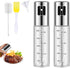 Oil Spray Bottle with Scale Air Fryer Mister Refillable Kitchen Accessories for Cooking, Baking BBQ, Frying Set of 2...