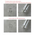 80ml Glass Clear Test Tubes with Screw Caps and Plastic Stoppers, Liquid Sample Vial, Leak-Proof Flat Test Tubes, 6PCS...