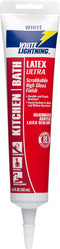 White Lightning W21000005 Latex Ultra Kitchen and Bath Premium High Gloss Sealant, White, 5.5 fl. oz....