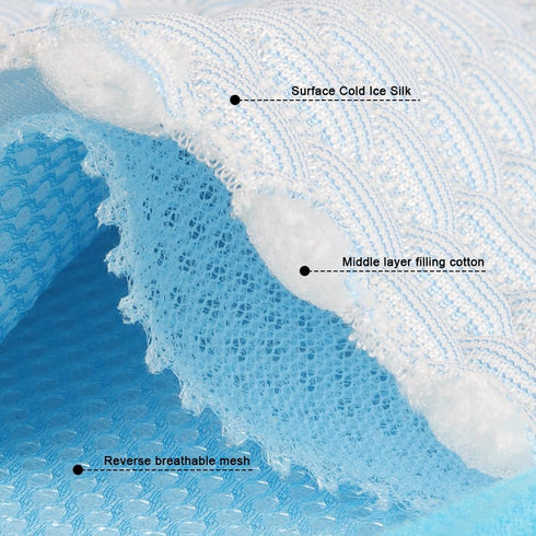 Cooling Mat Pad for Dogs Ice Silk Mat Dog Cooling Pad Summer Keep Your Pet Cool Pet Cool Mats for Dog and Cat Use in Crate Kennel Sofa Bed(S/50X40...