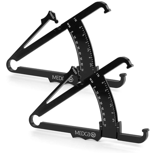 Skinfold Body Fat Caliper - Skin Fold Body Fat Analyzer and Handheld BMI Measurement Tool Skinfold Caliper Device Measures Body Fat for Men and Wo...