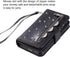 EYZUTAK Wallet Case for iPhone Xs iPhone X,Magnetic Handbag Zipper Pocket PU Leather Flip with 9 Card Slots and Wrist Strap Folio TPU Inner Stand ...