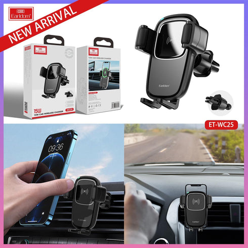 15W Car Wireless Charger and Holder ET-WC25......