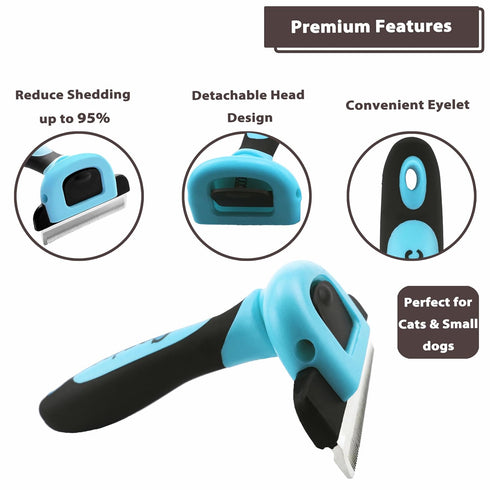 Gonicc Professional Dog and Cat Brush tool for Shedding Hair PDT- 1001(Small)...