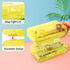 Sooez 1 Pack Clear Pencil Box, Plastic Hard Pencil Case with Stickers, Large Crayon Box with Snap-tight Lid, Stackable Storage Box Art Craft Marke...
