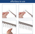 120 Pieces Curtain Track Hooks Metal Drapes Curtain Wire Hooks Stainless Steel Small S Hangers for Ceiling Track...