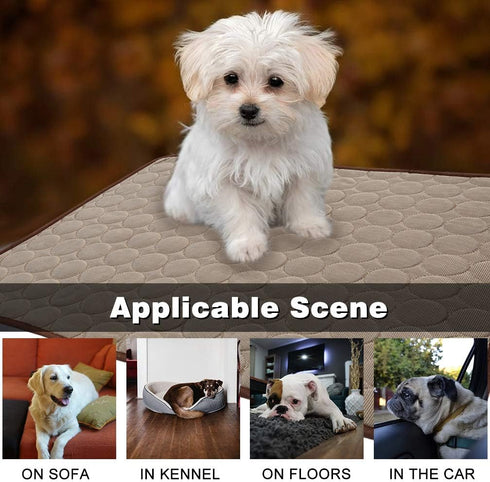 Summer Cooling Mat for Dogs Cats Self Dog Cooling Mat Breathable Pet Crate Pad Portable & Washable Pet Cooling Blanket for Small Medium and Large ...