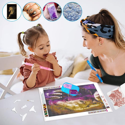 SENHAI 45 Pcs Diamond Art Painting Pen Kits, Diamond Art Pens Stainless & Plastic Steel Tips Personalized 5D Diamond Art Painting Accessories Tool...