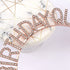 AOPRIE Birthday Crown for Women - Rose Gold Tiara for Girls - Princess Crown Rhinestone Happy Birthday Accessory...