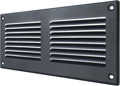 Vent Systems 8'' x 4'' Inch Air Vent Cover - Anthracite - Metal Air Return Grill with Built in Pest Guard Screen HVAC Vent Cover for Home Improvem...