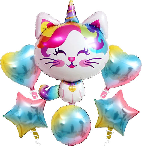 KatchOn Big Cute Caticorn Pack - 36 Inch: Cat, Kittycorn & Caticorn Party Supplies - Set of 6...