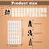 24pcs Calligraphy Stencil Kit, Various Shapes Letters Numbers Patterns Common Symbols Graphics Templates Reusable Painting Stencils for Wall Chalk...