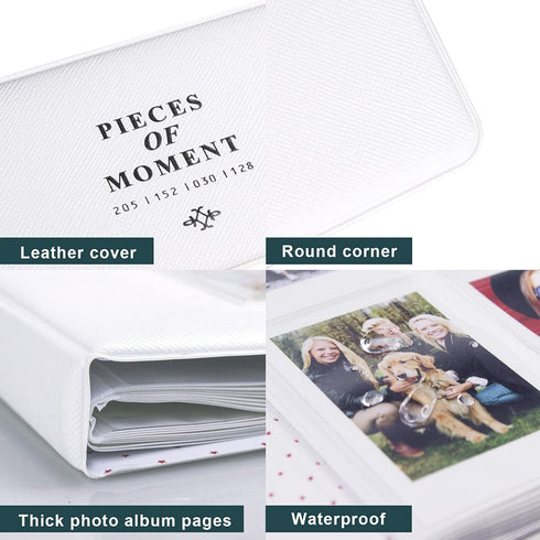 128 Pockets Mini Photo Album for Fujifilm Instax Mini 70 7s 8 8+ 9 11 25 50s 90, Polaroid Z2300, Polaroid PIC-300P Film Instant Camera & Name Card...