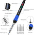 Soldering Iron Kit, 90W LED Digital Soldering Kit with Ceramic Heater, 110V Solder Iron Welding Tools with Smart Temperature Control, Auto Sleep &...