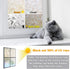 Niviy Window Film Floral Stained Glass Window Privacy Film 17.7 x 78.7 inches Front Door Decorative Glass Privacy Film Removable Static Cling Anti...