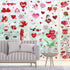 JOZON Valentine's Day Window Clings for Glass Window 8 Sheets Valentines Day Heart Window Stickers Decals Decorations Party Supplies for Wedding A...