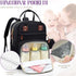 Diaper Bag Backpack, Baby Essentials Travel Tote Bag, Multi function Waterproof Backpacks, Travel Essentials with Stroller Straps & Pacifier Case ...