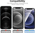 NEW'C 4 Pack, 2 Pack Screen Protector for iPhone 12 Mini + 2 Pack Camera Lens Protector, Sensor Protection,Case Friendly Tempered Glass Film...