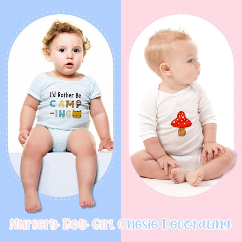30Pack Baby Shower Stencils Cute Onesie Stencil, Reusable Animal Themed Templates for Painting on Bodysuit Bibs Bags Shirts Wall Wood...