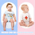 30Pack Baby Shower Stencils Cute Onesie Stencil, Reusable Animal Themed Templates for Painting on Bodysuit Bibs Bags Shirts Wall Wood...