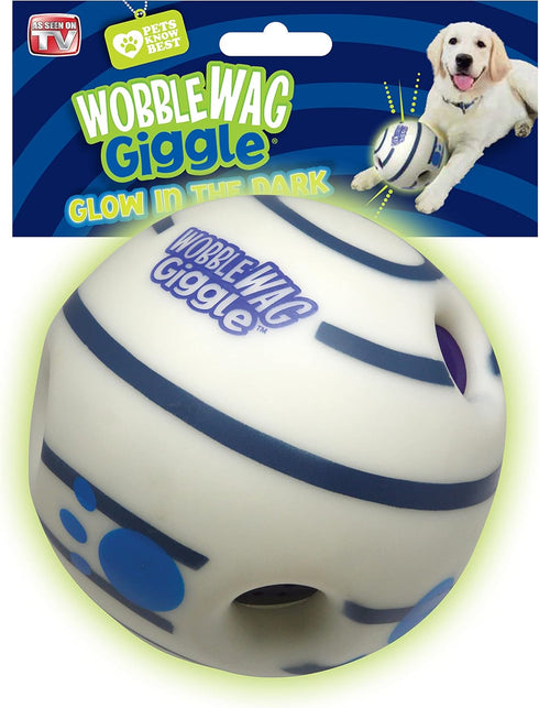 Wobble Wag Giggle Ball - Interactive Glow in the Dark Dog Toy, Giggle Sounds Keeps Dogs Busy and Entertained for Self Play, Pets Know Best...