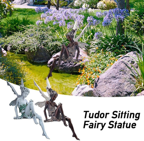 fairy garden ornaments outdoor-Flower Fairy Statue Decoration Garden Ornament-Outdoor Children's Garden Decoration Sculpture Craft-garden sculptur...
