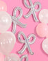 xo, Fetti Party Decorations Pink Latex + Iridescent Foil Bow Balloons - 20 pk | Bachelorette Decorations, Bow Birthday Party, Bridal Engagement De...