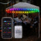 40ft LED Tent Lights, Battery Operated RGB Color Changing LED Tent Lights with APP and Remote Control, Chasing LED Rope Light for Canopy (RGB+IC, ...