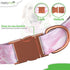 Pink with Rose Gold - Premium Nylon Dog Collar with Metal Buckle - Vibrant Colors and Beautiful Designs - Adjustable Collars for Small Medium Larg...