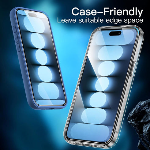 JETech Screen Protector for iPhone 15 Pro 6.1-Inch, Bubble Free, Tempered Glass Film with Easy Installation Tool, Case-Friendly, HD Clear, 2-Pack....