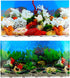2 Pack Fish Tank Background Sticker Double-Sided Adhesive Wallpaper Aquarium Decorative Picture (20.4" x 11.8")...