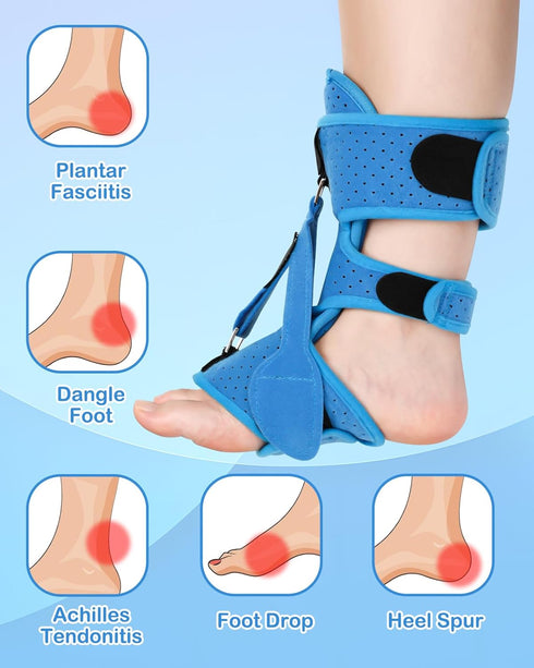 Plantar Fasciitis Night Splint Sock Plantar Fasciitis Brace Relief with Arch Support Adjustable Orthotic Stretcher Brace for Women Men Relief Achi...