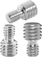 3PCS 3/8 inch Male to 1/4 inch Male Threaded Tripod Screw Adapter, 1/4 inch Male to 3/8 inch Male Double Sides Standard Mounting Thread Converter ...