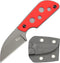 C1297 Fixed Blade Knife Neck Knife,9Cr18Mov Blade G10 Handle EDC Tool Knifes for Outdoor, Camping, Hiking, Fishing,Hunting with kydex Sheath (Red)...