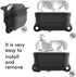 Waterproof case for AirPods pro, AirPods Pro 2nd Generation Case.Anti-Lost, Wireless Charging,Lanyard and Carabiner Include (Black)...