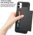 Vofolen Case for iPhone 11 Case Wallet Credit Card Holder ID Slot Sliding Door Hidden Pocket Anti-Scratch Dual Layer Hybrid Bumper Armor Protectiv...