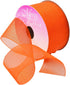 Morex Ribbon Sheer Organza Ribbon, 1.5 inch by 25 yards, Orange, 91809/25-620...