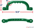 Play Platoon Playground Safety Handles, 2 Pack - Green Grab Handle Bars for Outdoor Jungle Gym or Swing Set...