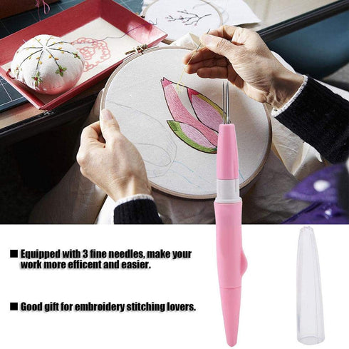 Needle Felting, Felting Needle Tool with 3 Needles, Pen Style Needle Felting Tool, Wool Felt Needle Tools, Felting Starter for DIY Patchwork & Cra...