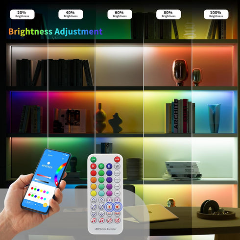 SP611E Bluetooth Music LED Controller for 1903B WS2812b WS2811 IC RGB Chasing Color LED Strip Addressable Sync Music Controller DC5V-24V APP/IR Re...