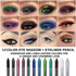 Amy's Diary 6Pcs Blue Colored Glitter Eyeliner Pencil Set, Dark Light Blue Green Purple Red Pink...