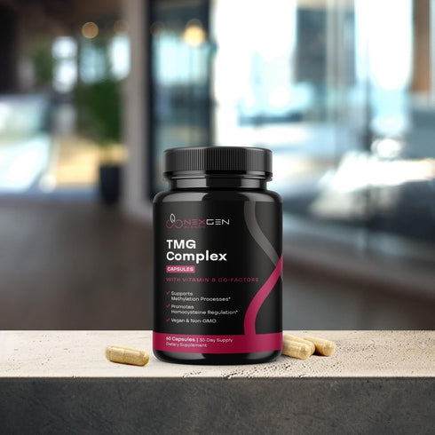 TMG Trimethylglycine Supplement with Methyl B Complex - 500mg Betaine TMG Supplement with Methylated Vitamin B Co Factors for Homocysteine Heart &...